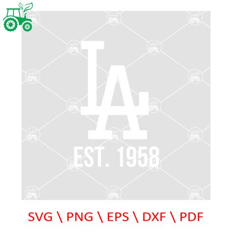 Los Angeles Dodgers Svg Sports Logo Svg Mlb Svg Baseball Inspire