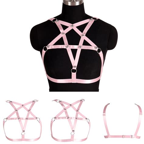 Harness For Women Rivet Accessories Halloween Rave Erotic Sexy Outfit Lingerie Elastic Bondage
