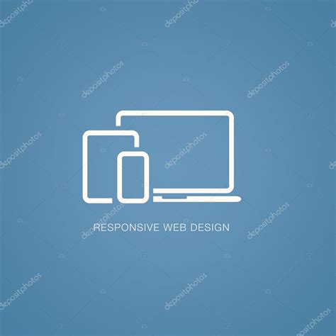 Vector Illustration Of Responsive Web Design In Laptop Tablet And