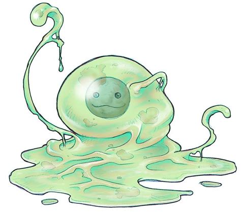 Lime Slime No Abilities Creature Art Character Art Monster Design