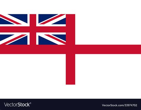 Royal Navy White Ensign Royalty Free Vector Image