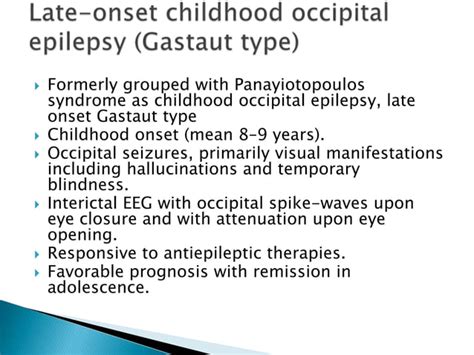 Pediatric Epilepsy Syndromes Ppt