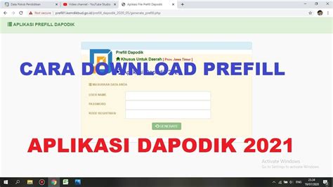 Cara download prefill aplikasi dapodik 2021 #prefill_dapodik #cara_download_prefill_dapodik. Cara Download Prefill Dapodik Versi 2021 - YouTube
