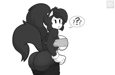 Rule 34 2021 Anthro Ass Big Ass Big Breasts Black And White Black Fur