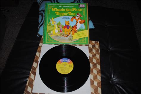 Winnie The Pooh And Tigger Too Vintage Disneyland Record Book