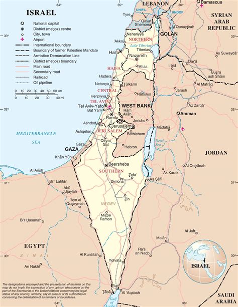 Detailed Map Of Israel Map Of Groton Ma