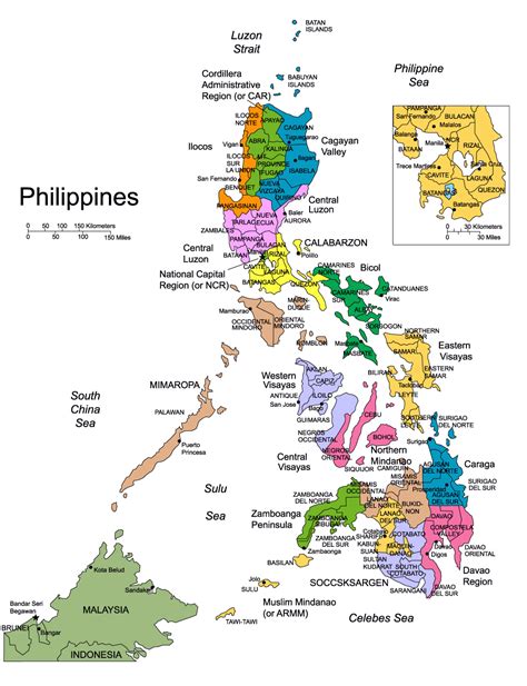 Detailed Political Map Of Philippines Philippines Detailed Political