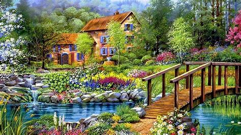 Spring Cottage Wallpapers Wallpaper Cave