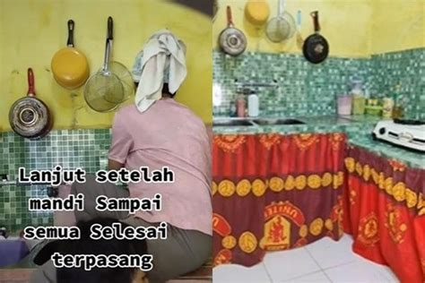 Viral Ibu Make Over Dapur Budget Rp Ribu Dan Modal Tirai Manchester