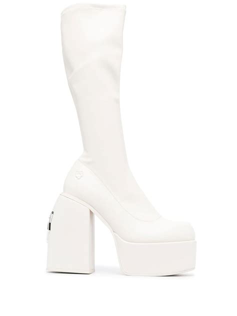 Naked Wolfe White Spice Mm Platform Boots Modesens