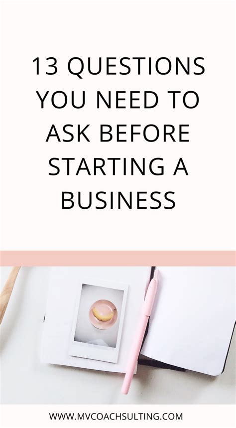 13 Questions You Need To Ask Before Starting A Business Businesscoach