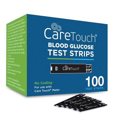 Buy Care Touch Blood Glucose Test Strips 100 Count For Use With Care