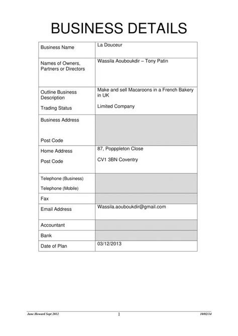 FREE 11+ Bakery Business Plans | PDF