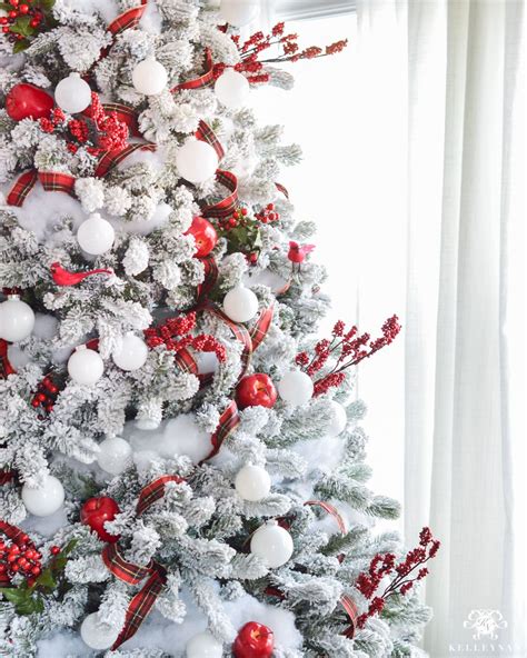 2015 Christmas Home Tour Kelley Nan Snow Covered Christmas Trees