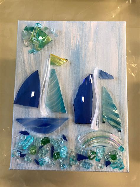 Swfl Artist Specializing In The Use Of Repurposed Glass On Canvas And