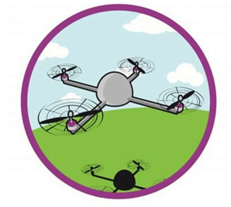 Cartoon Drone Circular Decal Pro Sport Stickers