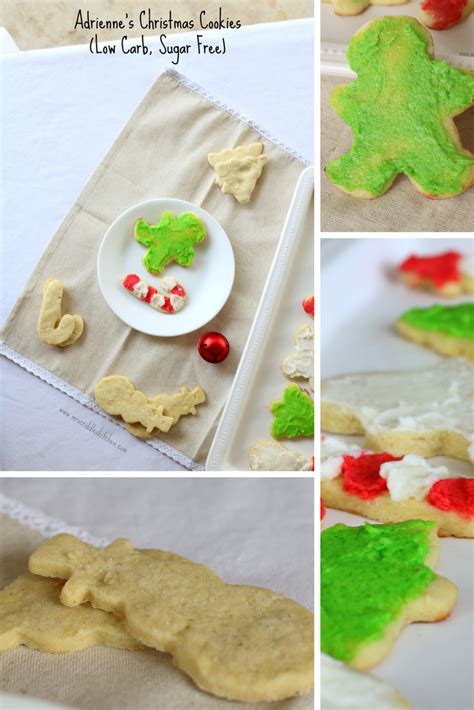 Visions of these are constantly dancing through our heads. Adrienne's Christmas Cookies- THM S, low carb & sugar free! | Low carb christmas cookies, Sugar ...