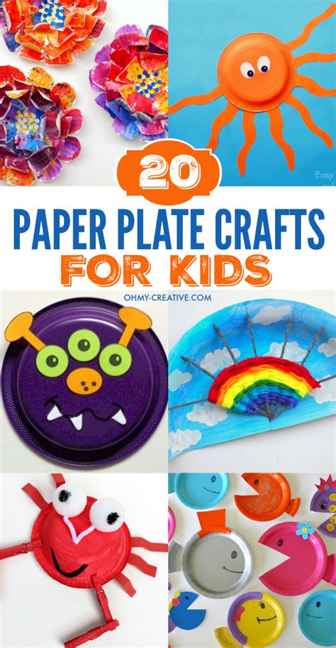 20 Paper Plate Crafts For Kids Oh My Creative