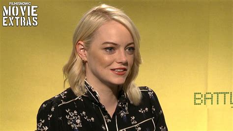 Battle Of The Sexes 2017 Emma Stone Talks About Her Experience Making The Movie Youtube
