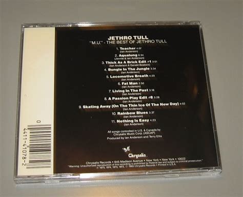 Jethro Tull M U The Best Of Jethro Tull Cd Chrysalis Records Dadc Ebay