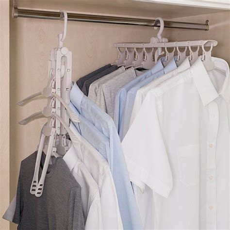 Smart Collapsible And Folding Clothes Hanger Space Saving Hangers