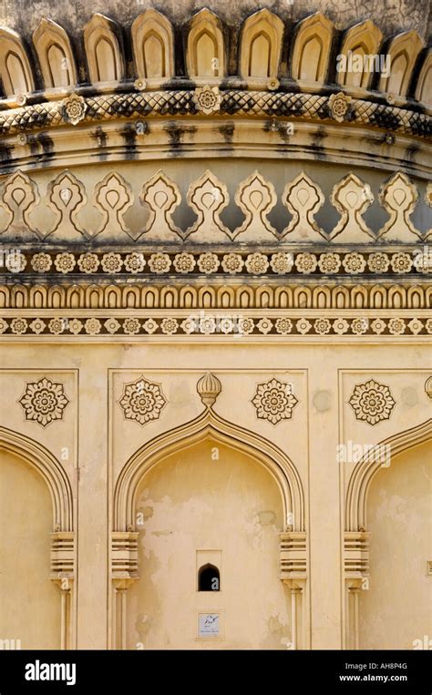 Qutub Shahi Tomb Detail Hyderabad Andhra Pradesh India Stock Photo Alamy