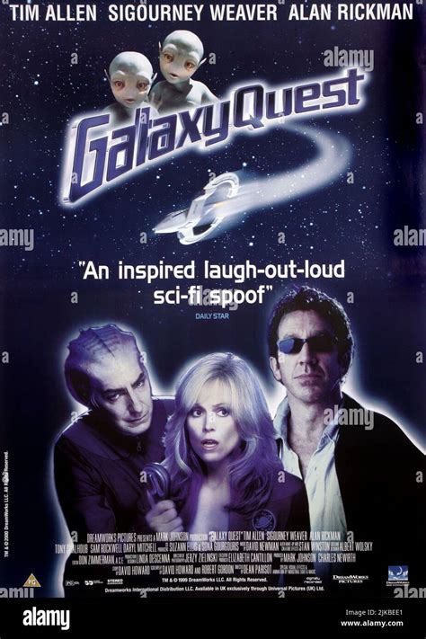 alan rickman sigourney weaver and tim allen poster film galaxy quest usa 1999 characters