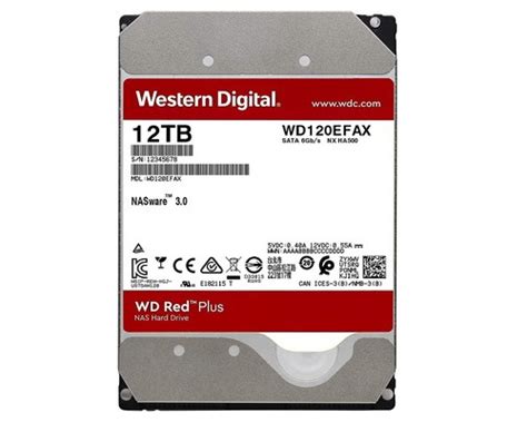 ฮาร์ดดิสก์ Wd120efax Wd Red 12tb Nas Hard Drive 35