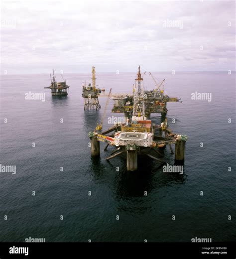 North Sea 19780504 Oil Drilling Platforms Oil Fields The Platforms