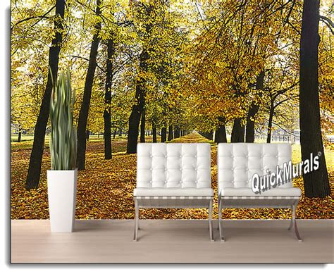 Autumn Park Self Adhesive Peel And Stick Wall Mural