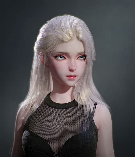 Artstation Female Se Young Lee 3d Model Character Character