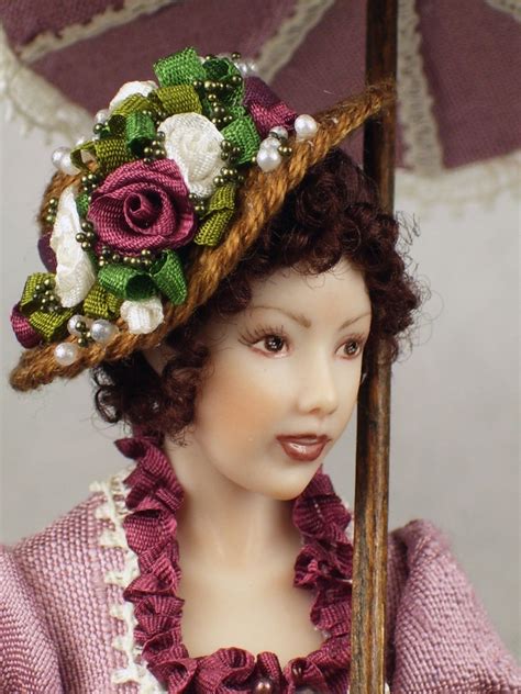 Terri Davis Porcelain Woman Adelise Antique Dollhouse Dollhouse