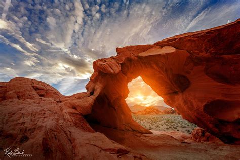 Arch Rock Sunset Valley Of Fire State Park Nevada Rick Berk Fine