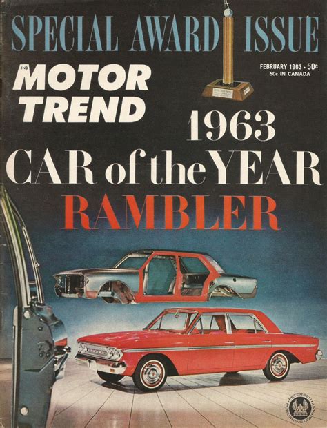 Motor Trend 1963 Feb Ramblers Le Mans V 8 Dart 1960 1969 Jim S Mega Magazines