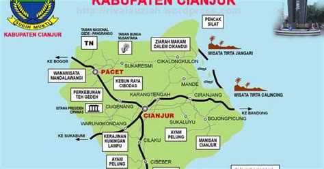 Tourism Map Of Cianjur Cianjur Journey
