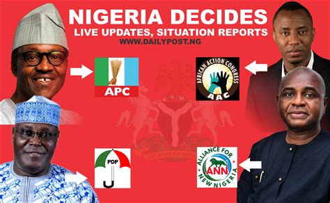 Nigeria Decides Live 2019 Presidential Election Results Daily Post Nigeria