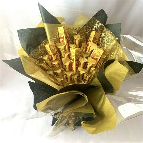 Special gifts ( flower and chocolate delivery near me ) description product details: The Chocolate Box | Toblerone Chocolate Bouquet (Large)