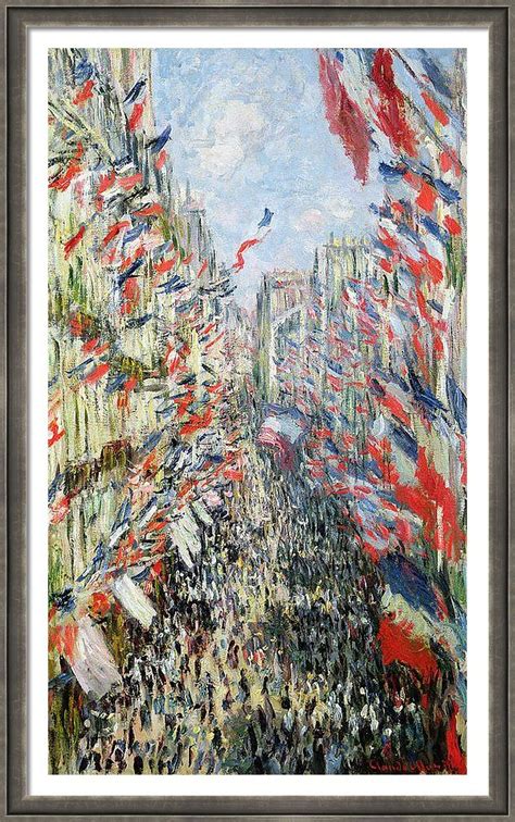 The Rue Montorgueil Framed Print By Claude Monet Claude Monet