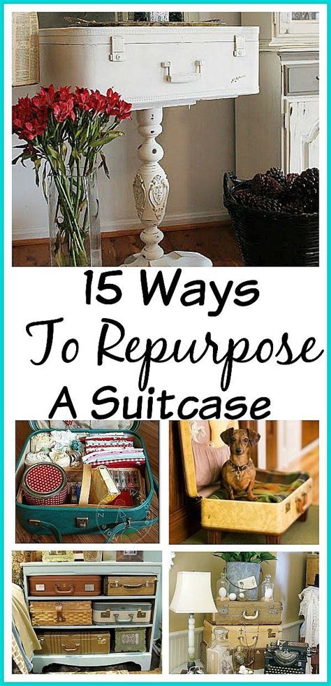 15 Ways To Repurpose A Suitcase Repurposed Furniture Suitcase Decor