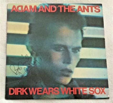 Autographedsigned Adam And The Ants Dirk Wears White Sox Vinyl Adam