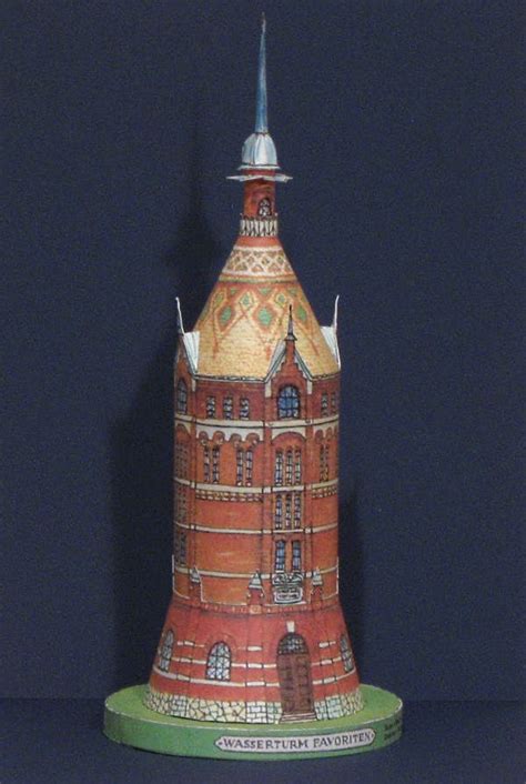 Vienna Water Tower Paper Model Tektonten Papercraft