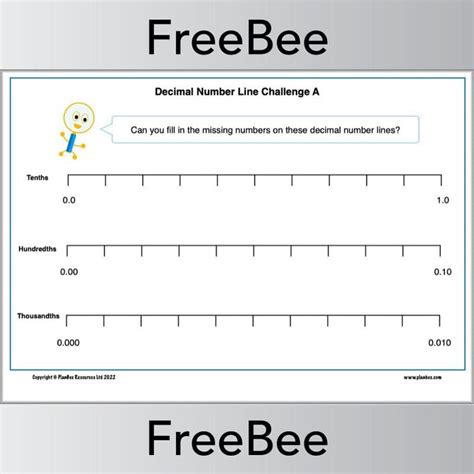 Decimal Number Line Gcse Maths Steps And Examples Worksheets Library