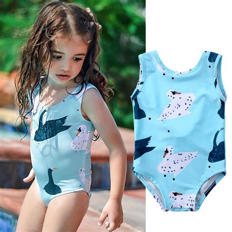 2018 Newest Newborn Kids Baby Girl Swimsuit Swimwear One Piece Bikini