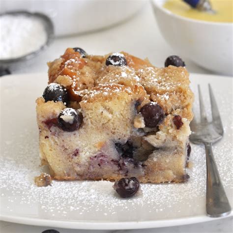 Cooking With Manuela Homemade Blueberry Bread Pudding