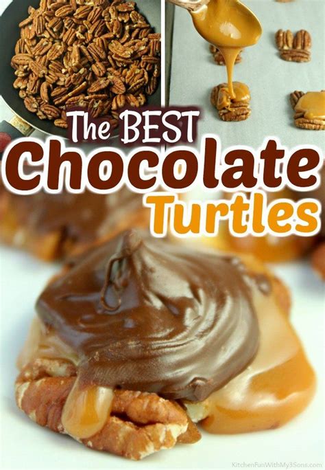 These Chocolate Pecan Turtle Clusters With Toasted Pecans Homemade