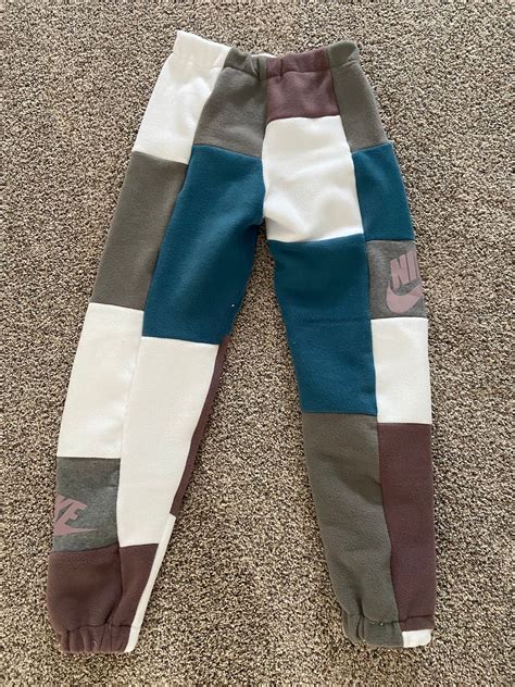 Patchwork Sweatpants Etsy