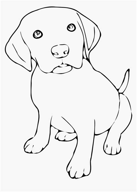 Dogs Clipart Outline Dog Art Black And White Hd Png