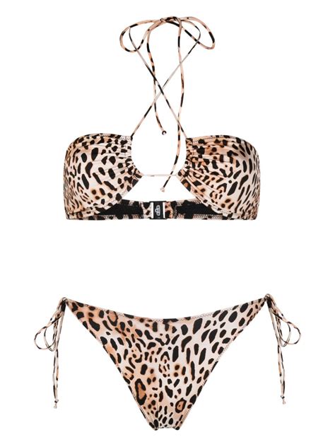 Mc2 Saint Barth Leopard Print Bikini Farfetch