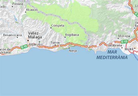 De billigaste och billigaste bostadspriserna. MICHELIN-Landkarte Nerja - Stadtplan Nerja - ViaMichelin