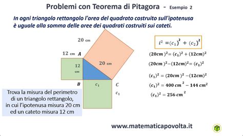 Teorema Di Pitagora Esempio 2 Youtube